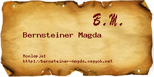Bernsteiner Magda névjegykártya